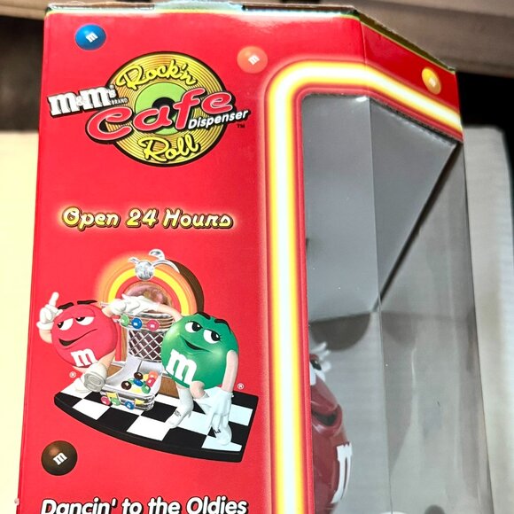 M&M's ROCK'N ROLL CAFE DISPENSER Candy M&M Red & Green Characters Minty! 1st ed. - Picture 3 of 13